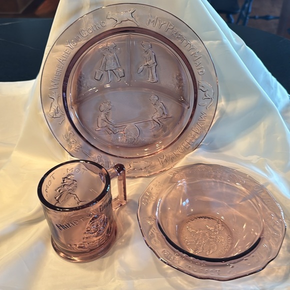 Other - Nursery Rhyme Child Dish Set (Thanksgiving)